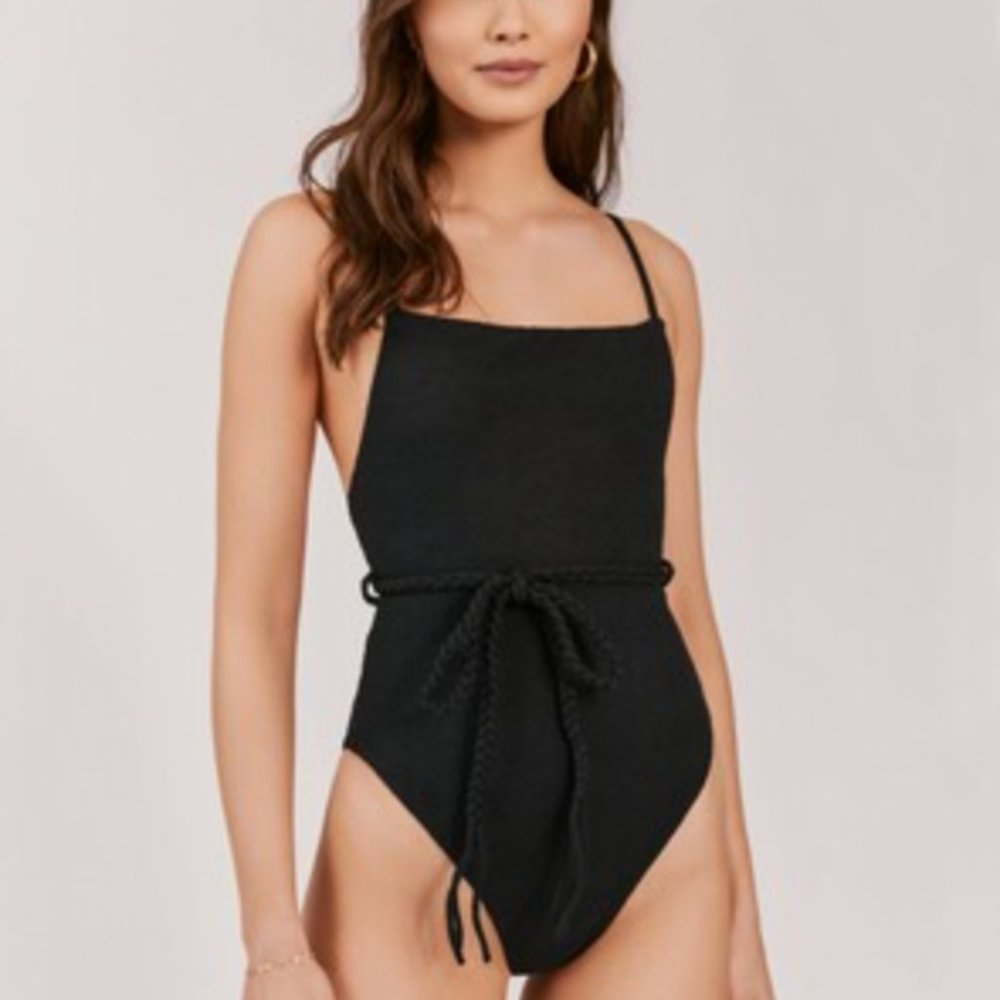 Something Navy Black Onepiece